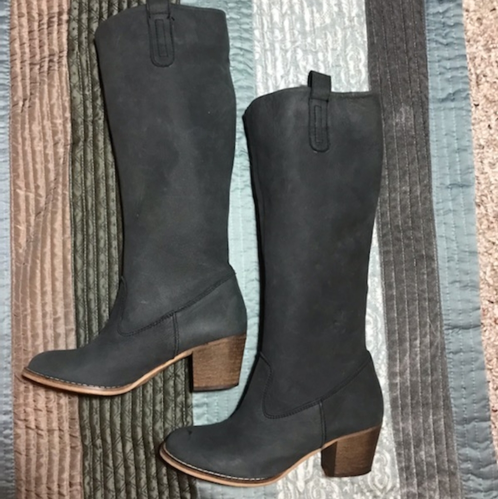 Women's Black Leather Boots